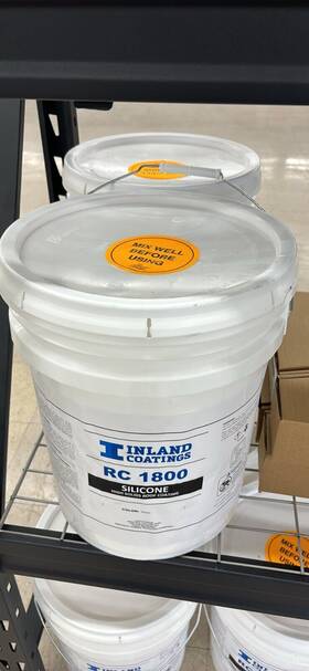 Rc1800 Inland Coatings Silicone Roof Coating 5gal White