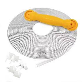 Instatrim 445036291252 1/2 Inch Wide X 50 Ft. Long White Pvc Self-adhesive Flexible Caulk Trim Molding S