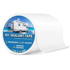 Ioncat 313024734753 Rv Roof Sealant Tape 6 Inch X 50 Feet Repair Seal For Camper Trailer