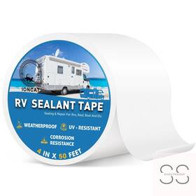 Rvt001 Ioncat Rv Roof Sealant Tape 4 Inch X 50 Feet Repair Seal For Camper Trailer Bo