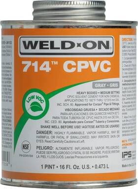 Ips 012181101346 Weld-on 10134 714 Cpvc Heavy-bodied High Strength Solvent Cement - Medium-set