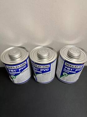 14006 Ips Weld-on Quart 781 Medium Body Pvc Cement Clear 1 Lot Of 2