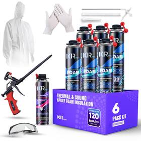 Fx900-06 Ixirpro Spray Foam Insulation Kit 6 Pk Kit-25.4oz Expanding Sealant Closed Cell Sp