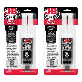 50139-2 J-b Weld 043425990501 Plastic Bonder Black 25ml - 2 Pack 25 Ml