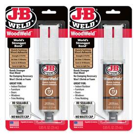 50151-2 J-b Weld Woodweld Light Tan 25ml 2 Pack