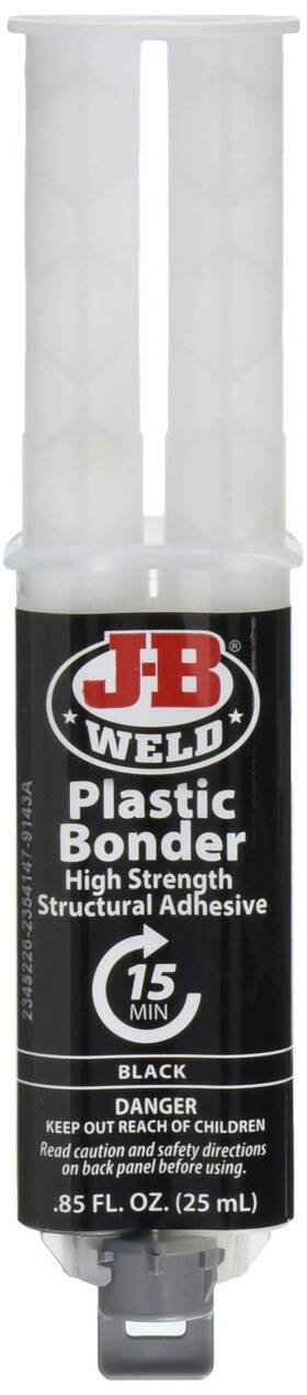 Fba-50139 J-b Weld 50139 Plastic Bonder Body Panel Adhesive And Gap Filler Syringe - Dries Black