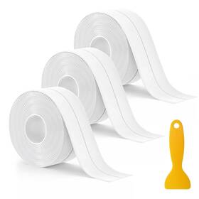 Yyus050 Jemey Caulk Tape 3 Rolls Self Adhesive Waterproof Strip Caulking Sealant Ta