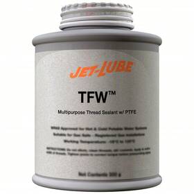 24002 Jet-lube Tfw Thread Sealant With Ptfe 1/2 Pt. Brush Top Can