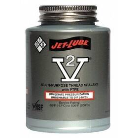 35502 Jet-lube Pipe Thread Sealant 8 Fl Oz Brush-top Can V-2 Off-white