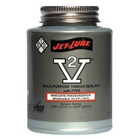 35504 Jet-lube Pipe Thread Sealant 16 Fl Oz Brush-top Can V-2 Off-white