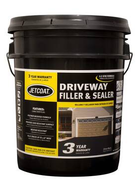 Jetcoat 637843257355 3-year E-z Stir Driveway Filler And Sealer 4.75 Gallon Pail