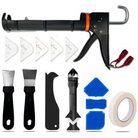 Xjus-bljqb-226 Jxinlodgeg Rotatable Caulk Gun Caulking Tool Kit And Remover Sealant Finishing To
