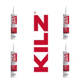 Kilz 051652013535 Caulk Quick Dry 4 Tubes White Acrylic Siliconized Interior/exterior 10fl Oz
