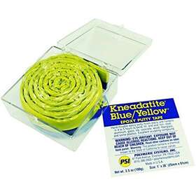 Kneadatite 881314800032 Epoxy Putty Tape 36 Inches- Blue Yellow With Green Stuff