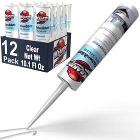 Kraken Bond 101082200738 Premium Kitchen And Bathroom Silicone Caulk Clear - 12x10.1 Fl.oz Rtv