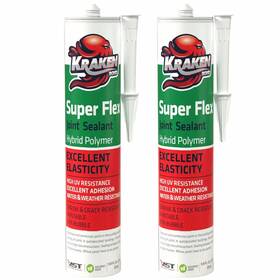Kr118se01-superflex Kraken Bond 681575028006 Super Flex Joint Sealant - Gray 9.8 Fl Oz 2 Pack