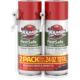 Kraken Bond 744759288219 Pestblokc Spray Foam Sealant 12 Oz 2 Pack