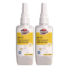 Kraken Bond 810108220275 Pipe Thread Sealant High Viscosity Kp 77 1.7 Oz / 50 Ml 2 Pack