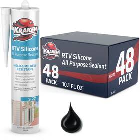 Kr108se01-alprprtv Kraken Bond 810108223221 Rtv Silicone All Purpose 10.1oz 48 Pack Black