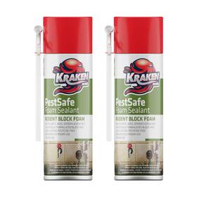 Kraken Bond 810108228844 Expanding Spray Foam Sealant - 2x12oz Polyurethane For Gaps And