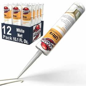 Kraken Bond 810108228905 Ultra Performance Caulk Sealant 10.1 Fl Oz White 12 Pack