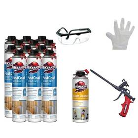 Kraken Bond 850036155157 Fastcoat Spray Foam Insulation Kit- Polyur
