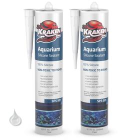 Kr107se01 Kraken Bond Aquarium Silicone Sealant Clear - 2x10.1 Fl. Oz. 100% Waterproof A