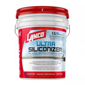 Lanco 445004251226 Ultra Siliconizer 5 Gal. 100% Acrylic Elastomeric White Reflective Roof Sealer