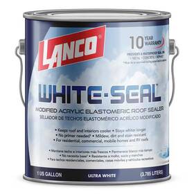 Lanco 445017025029 White-seal 1 Gal. Acrylic Elastomeric White Reflective Roof Sealer