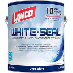 Lanco 445029849859 White-seal 1 Gal. Acrylic Elastomeric White Reflective Roof Sealer