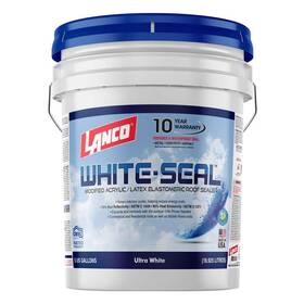 Lanco 445043421444 White-seal 5 Gal. Acrylic Elastomeric White Reflective Roof Sealer