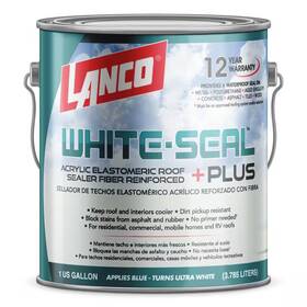 Lanco 445049475410 White-seal Plus 1 Gal. Acrylic Elastomeric White Reflective Roof And Rv Sealer