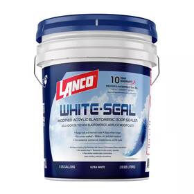 Lanco 705353238215 Acrylic Elastomeric White Reflective Roof Sealer - 5 Gallon