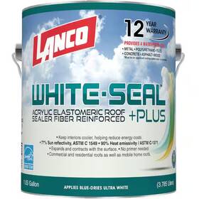 Lanco 718594088648 White-seal Plus 1 Gal. 100% Acrylic Elastomeric White Reflective Roof And Rv Sea
