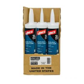 Lanco 718594756189 Painters 10.1 Oz. White All-purpose Acrylic Latex Caulk 20 Year Formula 12-pack