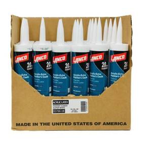 75618 Lanco Painters Caulk White All-purpose Acrylic Latex Interior Exterior 24 Pack
