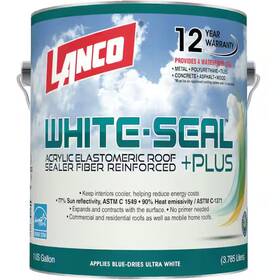 Rc886-4 Lanco White-seal Plus 1 Gal. 100% Acrylic Elastomeric White Reflective Roof And Rv Sea