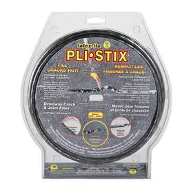 Latex-ite 445044737735 Driveway Crack Joint Filler Concrete Sealer Repair 60 Ft. Fast Set Black Small