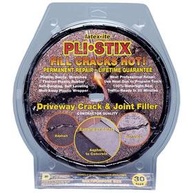 Latex-ite 726084805613 Pli-stix 60 Ft. Small Black Permanent Blacktop Joint And Crack Filler Designed