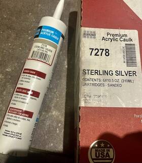 7278 Laticrete Laterite Premium Acrylic Caulk Sterling Silver