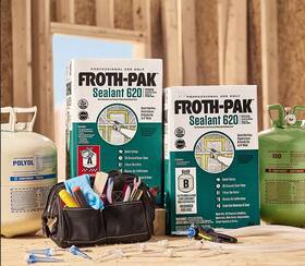12031878 Lemondedufoyer Froth-pak Sealant 620 Sq. Feet Two-part Foam With Gun And Hoses