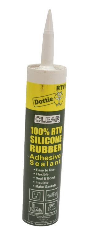 Lh Dottie 781002173656 Rtv10 Silicone Sealant 10oz Cartridge Clear Adhesive Base
