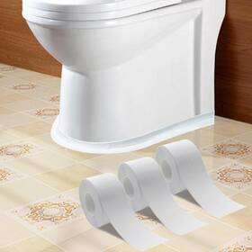 Linlyda 445004095035 3-pack White Pvc Caulk Tape 1.5 Inch X10.5ft Self-adhesive Waterproof Seal For Bath