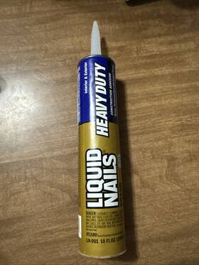 Liquid Nails 022078190728 Heavy Duty Interior/exterior Construction Adhesive 10 Fl Oz