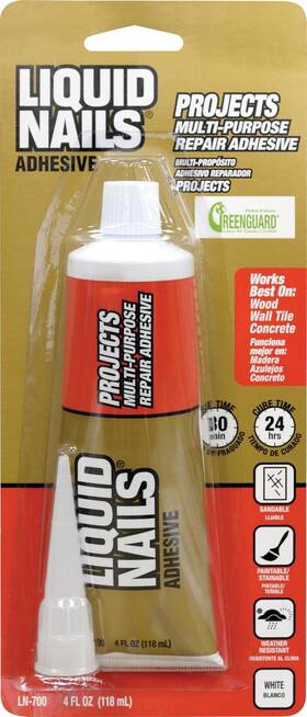 Ln-700 Liquid Nails 313045264260 4-ounce Small Projects And Repairs Adhesive
