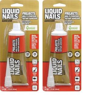 Ln700 Liquid Nails 313108787767 4-ounce Small Projects And Repairs Adhesive - Pack Of 2