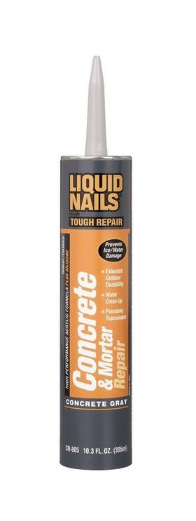 Cr-805 Liquid Nails 445050182123 Concrete Mortar Repair Cartridge 2 Pack 10.3 Oz