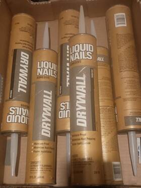 Dw-24 Liquid Nails 6 29 Oz. Adhesive Interior Voc Drywall Construction Tubes