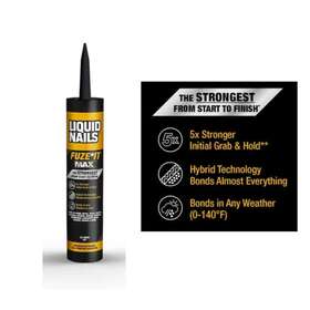 Liquid -nails- Fuze 313037461462 It Max 9 Oz. Interior/exterior All Surface Construction Adhesi