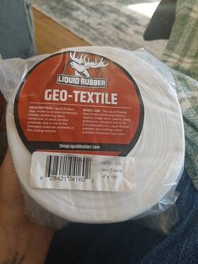 04160-lr Liquid Rubber Geo-textile - Fix Leaks Repair And Restore Easy To Use 4 Inch X 160 Foot Roll
